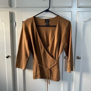 90’s Wrap Front Knit Top